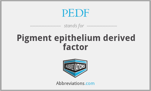 PEDF - Pigment epithelium derived factor