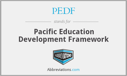PEDF - Pacific Education Development Framework