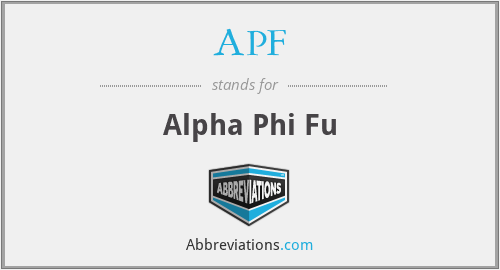 APF - Alpha Phi Fu
