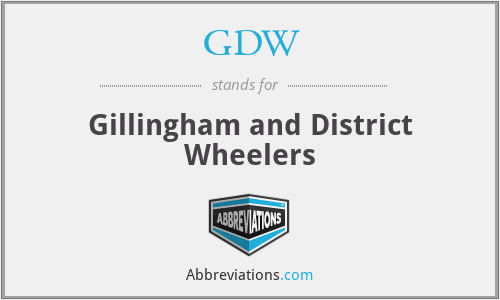 GDW - Gillingham and District Wheelers