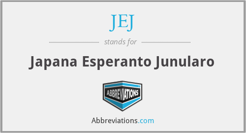 JEJ - Japana Esperanto Junularo