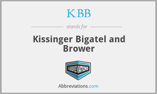 KBB - Kissinger Bigatel and Brower