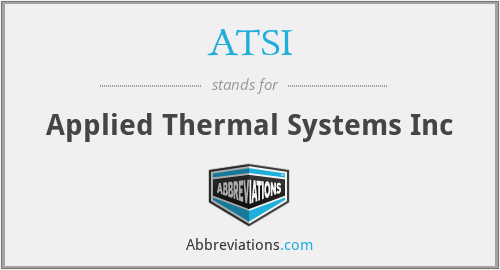 ATSI - Applied Thermal Systems Inc