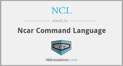 NCL - Ncar Command Language