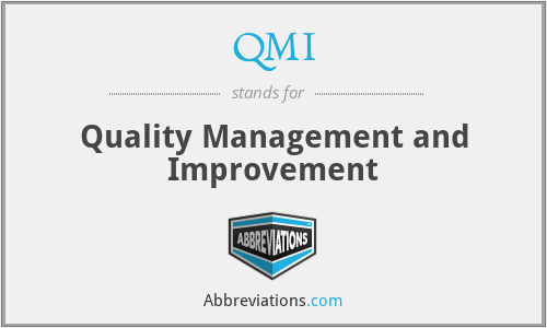 QMI - Quality Management and Improvement