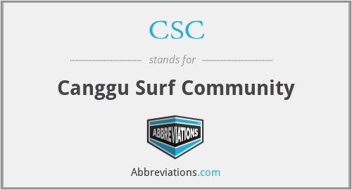 CSC - Canggu Surf Community