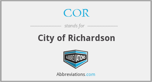 COR - City of Richardson