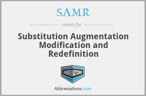 SAMR - Substitution Augmentation Modification and Redefinition