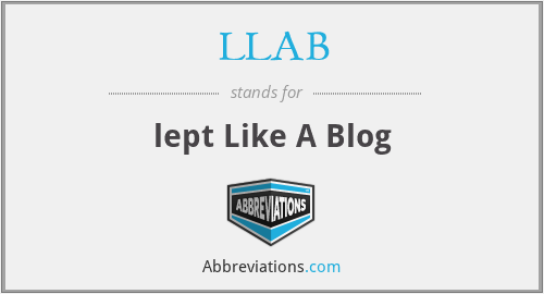 LLAB - lept Like A Blog