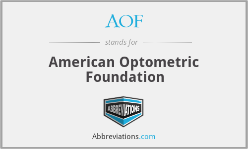 AOF - American Optometric Foundation