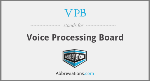 VPB - Voice Processing Board
