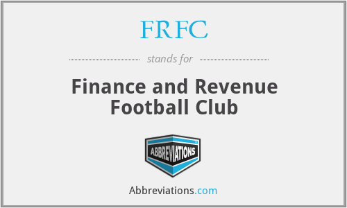 FRFC - Finance and Revenue Football Club