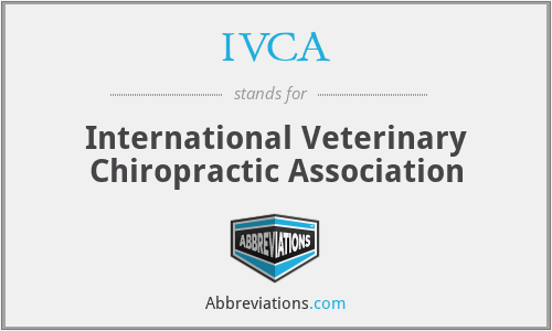 IVCA - International Veterinary Chiropractic Association