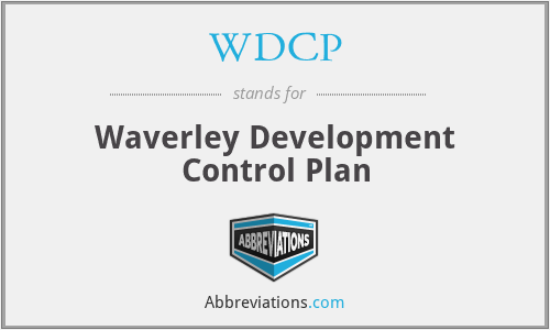 WDCP - Waverley Development Control Plan