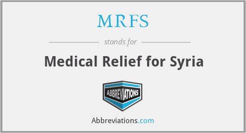 MRFS - Medical Relief for Syria