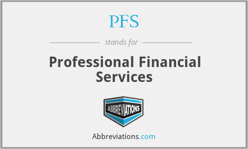 PFS - Professional Financial Services