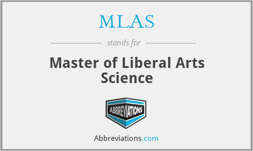 MLAS - Master of Liberal Arts Science