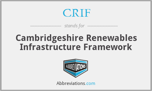 CRIF - Cambridgeshire Renewables Infrastructure Framework