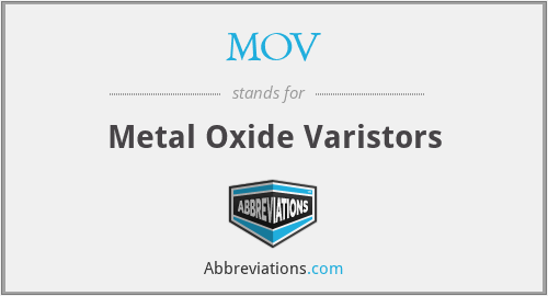 MOV - Metal Oxide Varistors
