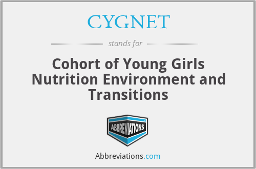 CYGNET - Cohort of Young Girls Nutrition Environment and Transitions