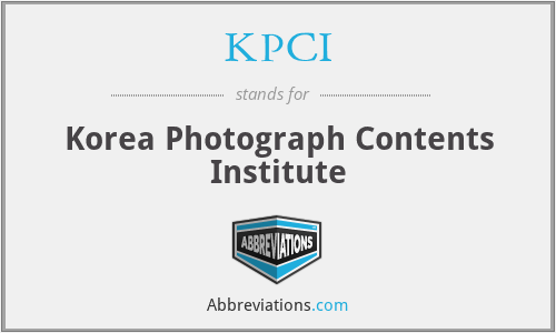 KPCI - Korea Photograph Contents Institute