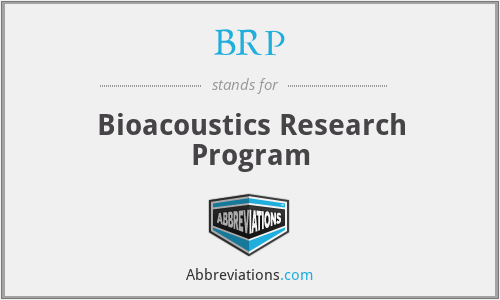 BRP - Bioacoustics Research Program