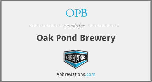 OPB - Oak Pond Brewery