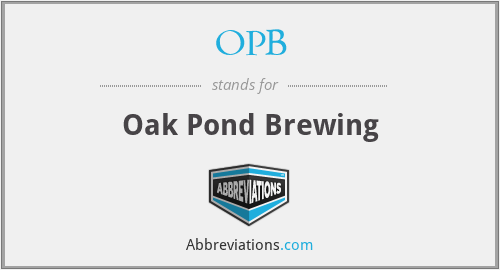 OPB - Oak Pond Brewing