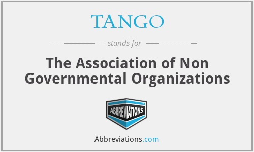 TANGO - The Association of Non Governmental Organizations