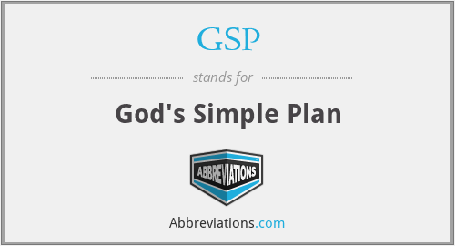 GSP - God's Simple Plan