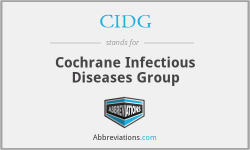 CIDG - Cochrane Infectious Diseases Group