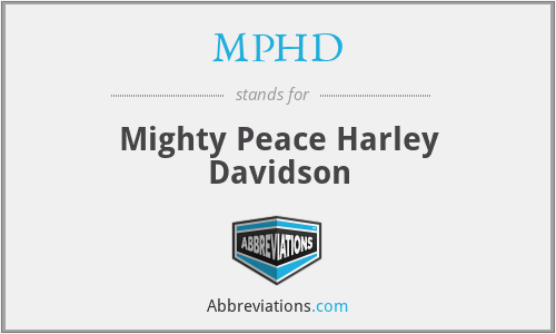 MPHD - Mighty Peace Harley Davidson