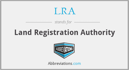 LRA - Land Registration Authority