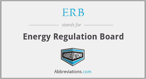 ERB - Energy Regulation Board