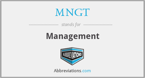MNGT - Management