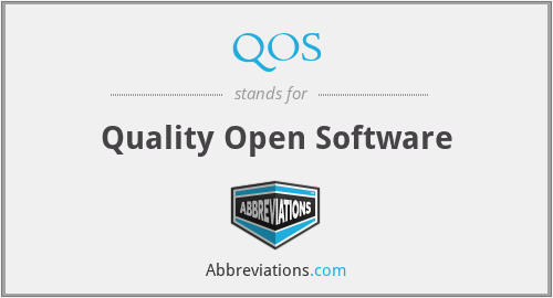 QOS - Quality Open Software