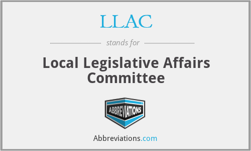 LLAC - Local Legislative Affairs Committee