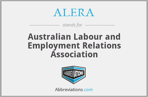 ALERA - Australian Labour and Employment Relations Association