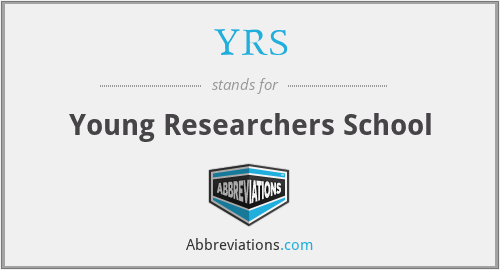 YRS - Young Researchers School