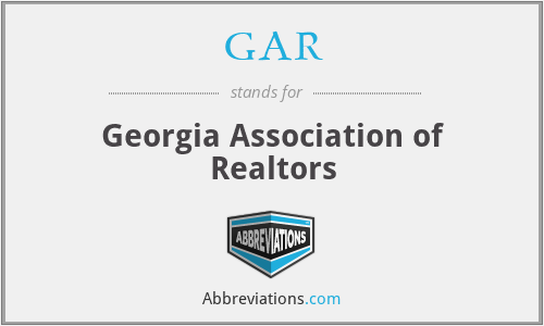 GAR - Georgia Association of Realtors