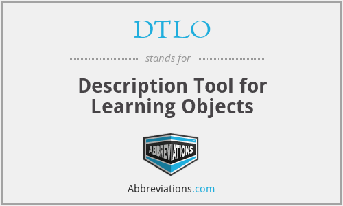 DTLO - Description Tool for Learning Objects