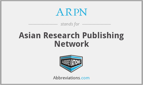ARPN - Asian Research Publishing Network