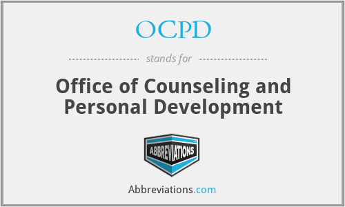 OCPD - Office of Counseling and Personal Development