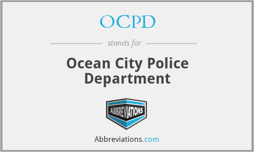 OCPD - Ocean City Police Department