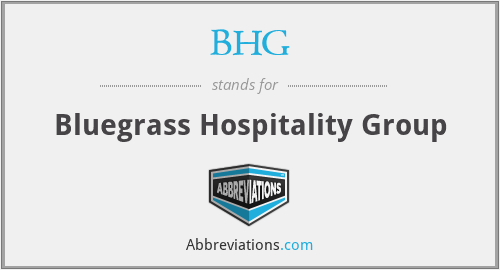 BHG - Bluegrass Hospitality Group