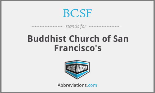BCSF - Buddhist Church of San Francisco's