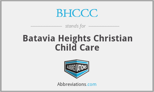 BHCCC - Batavia Heights Christian Child Care