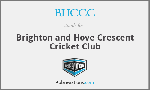 BHCCC - Brighton and Hove Crescent Cricket Club