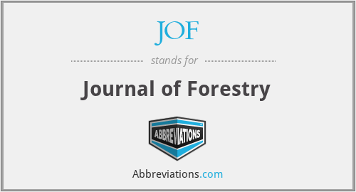 JOF - Journal of Forestry