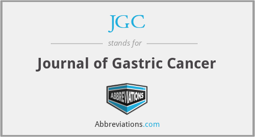 JGC - Journal of Gastric Cancer